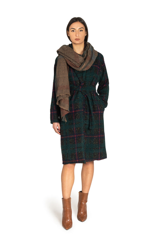 Cappotto monopetto  donna in lana