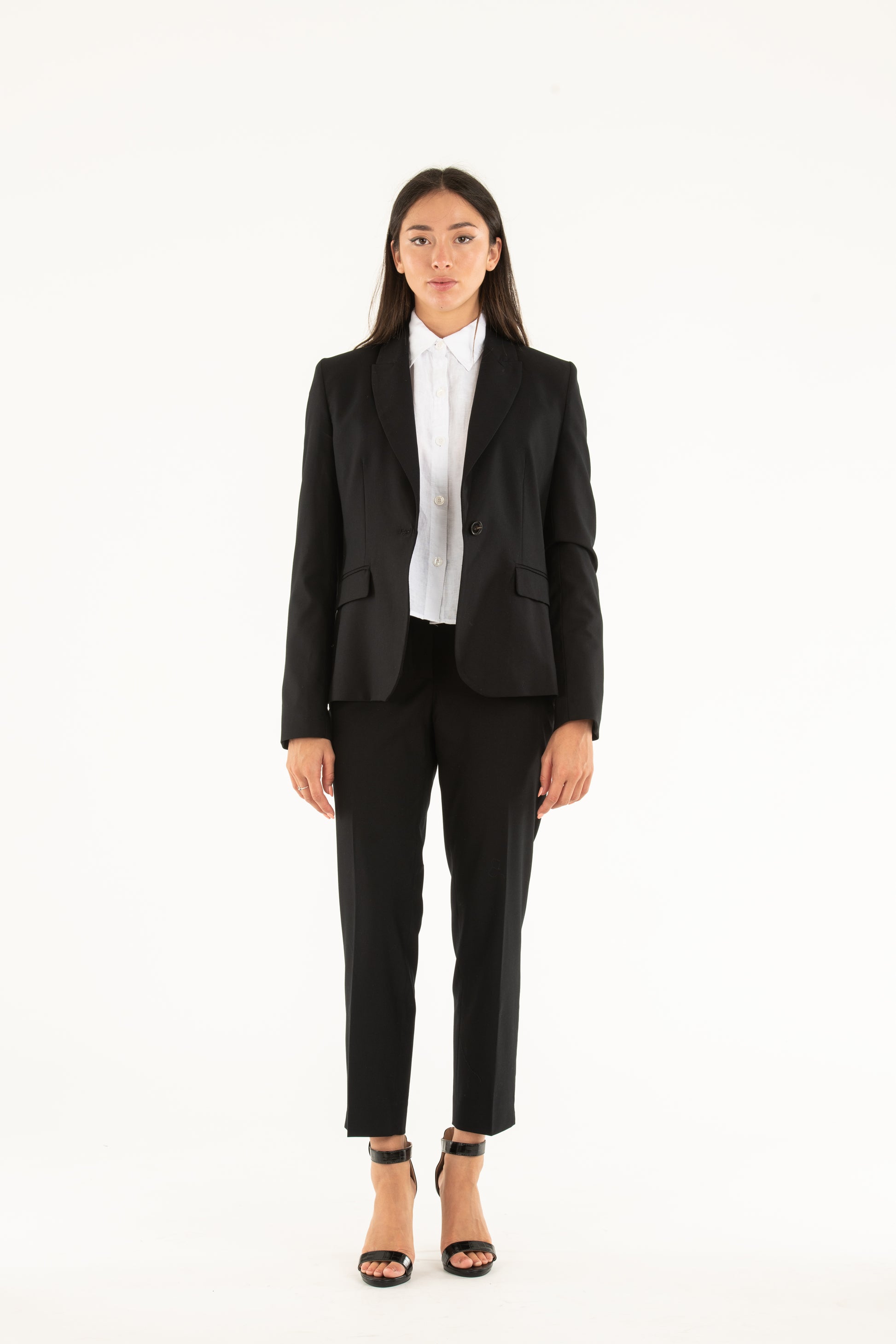 Blazer donna monopetto in viscosa