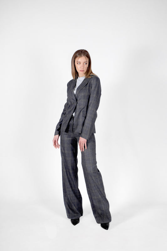 Pantalone donna in tartan